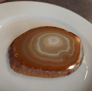 NATURAL AGATE BUNDLE - ORANGE, BLUE & BLACK - TOTAL 5